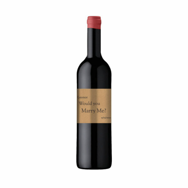 Rótulo Marry Me - Vinho Tinto